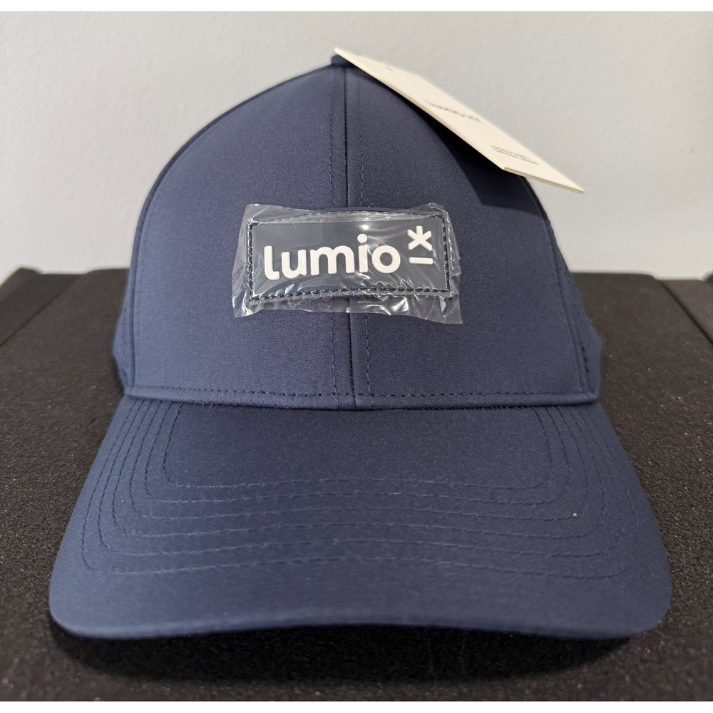 Lumio HX Snapback Adjustable Baseball Hat Cap Navy Blue Performance